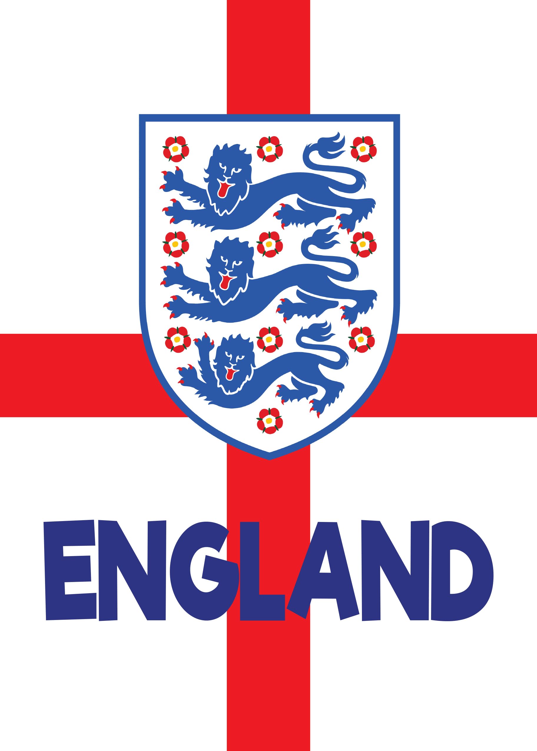 England Badge Bunting England 2024 (6 Meters)