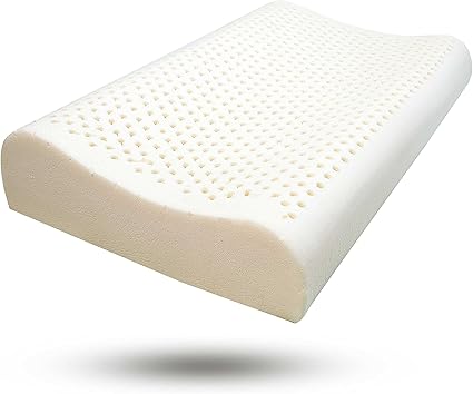 Amazon 天然タイラテックス枕 アレルギーフリー 低反発素材 合成ラテックスまたは化学薬品不使用 睡眠用通気性ネックピロー コットン洗濯可能な枕カバー 仰向け 横向き お腹用寝方 標準 枕 オンライン通販