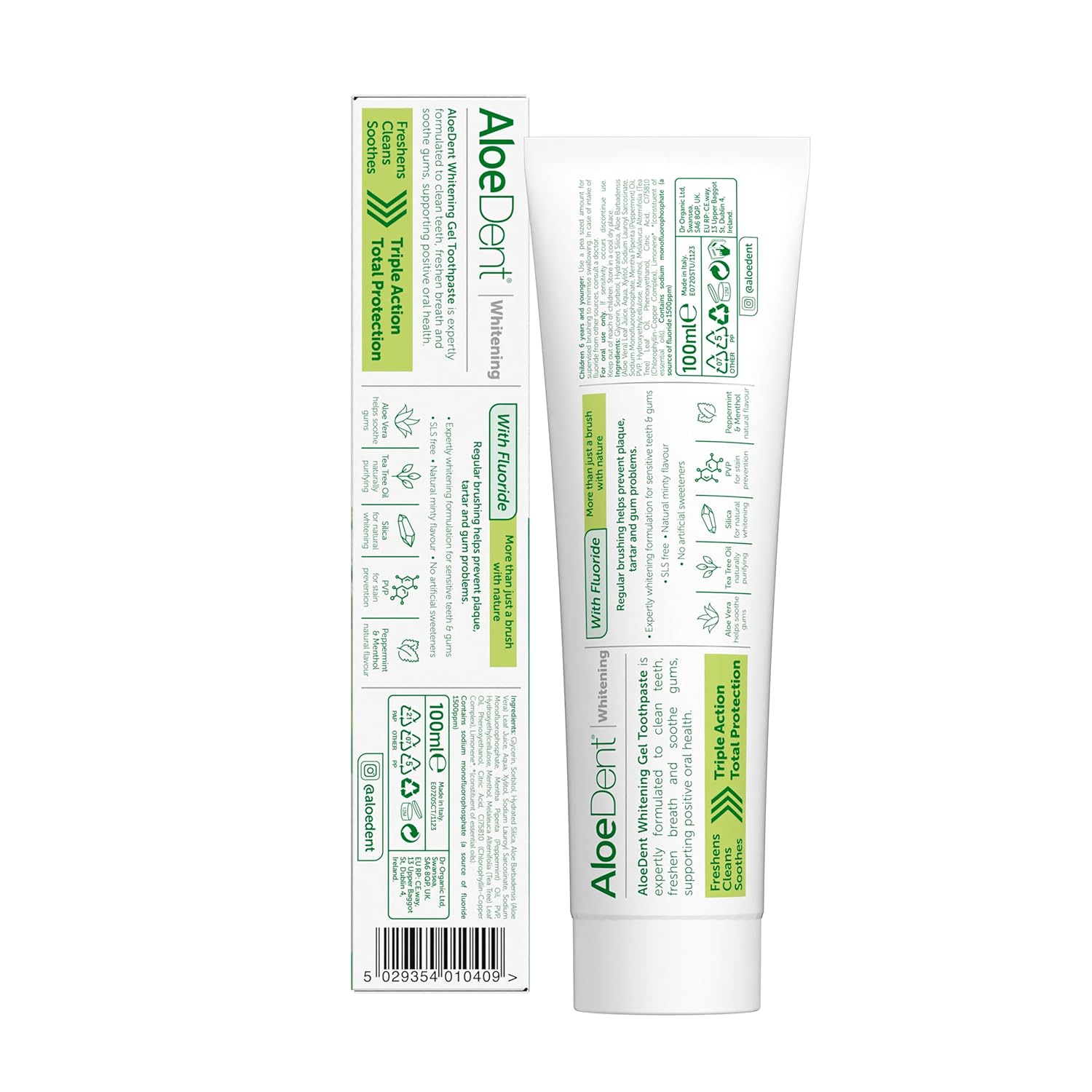 AloeDent Whitening Toothpaste with Fluoride, 100 ML