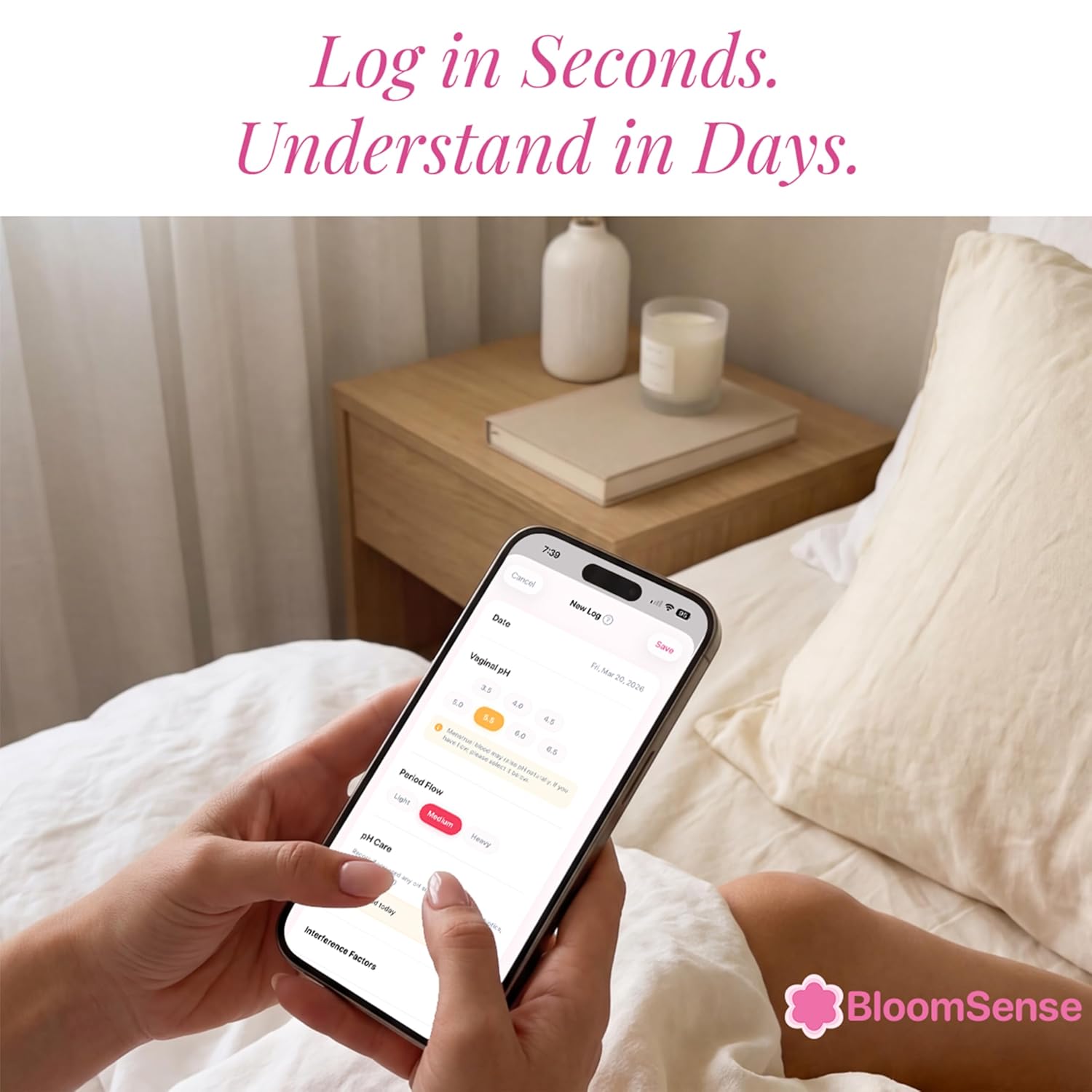 Natureland Vaginal Cream Applicators for Women - Smooth Comfort Tip - Dosage Markings - Individually Wrapped Disposable - Intimate Wellness - with BloomSense App (3x20 Pack)