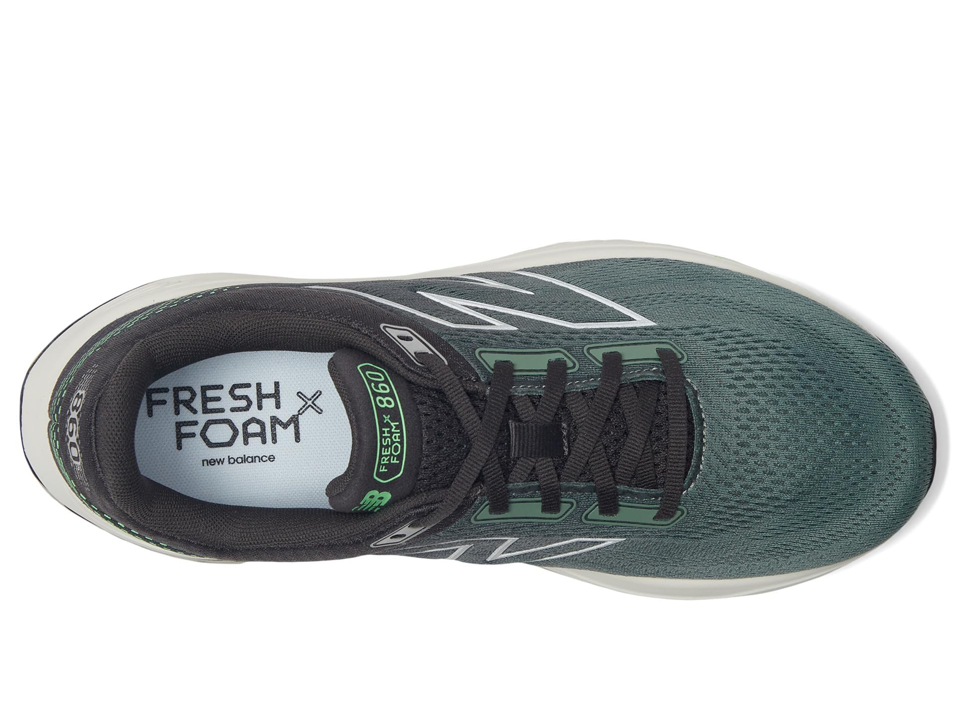 New Balance Fresh Foam X 860 V14 - Scarpe da corsa da uomo, Ginepro scuro/Cemento nero/Materia grigia, 50 EU