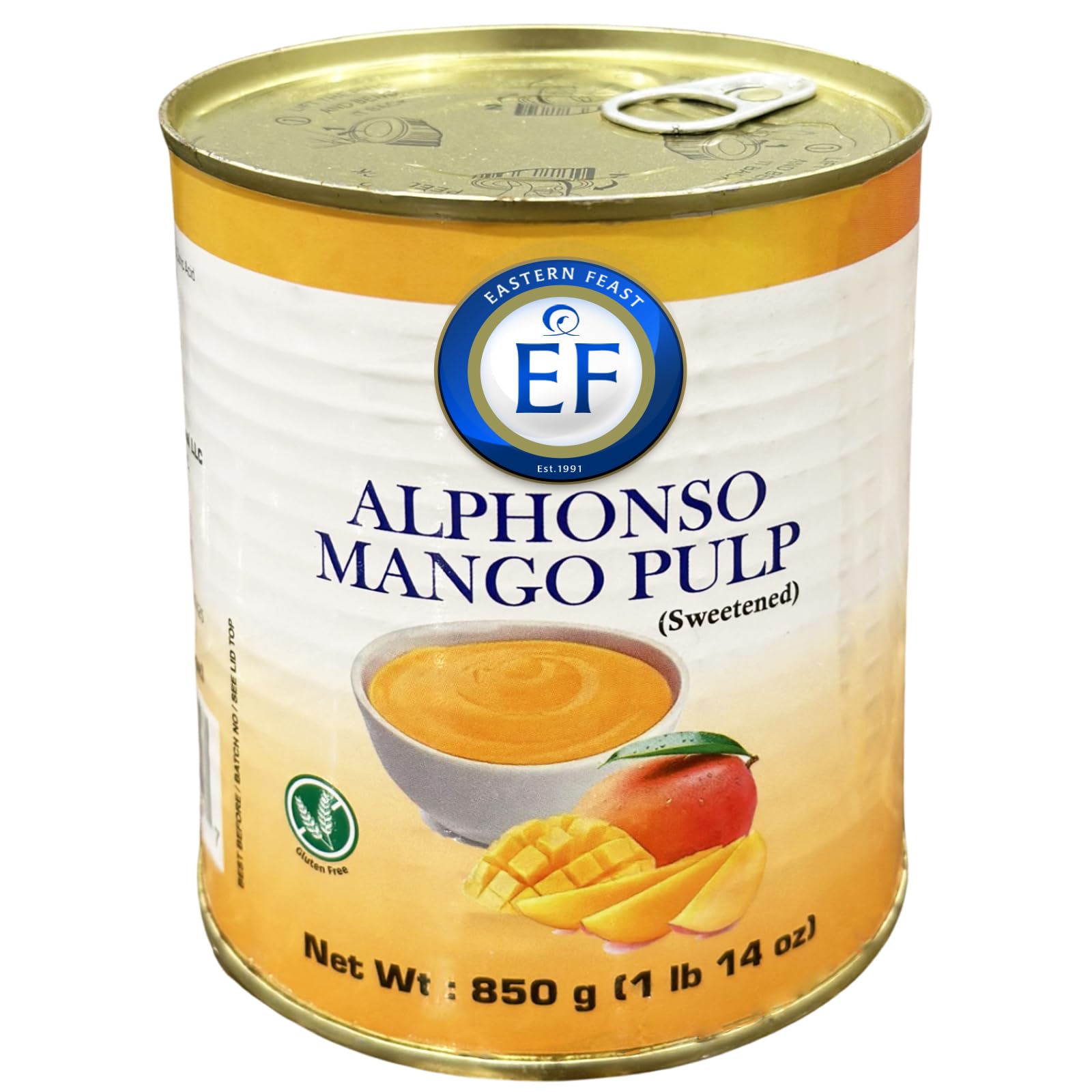 Eastern Feast - Alphonso Mango Pulp, 30oz / 850g (Pack of 1)