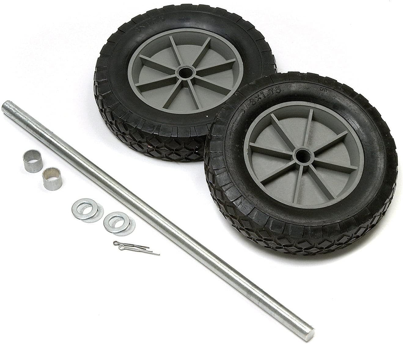 Global Industrial Replacement MoldOn 8" Rubber Hand Truck