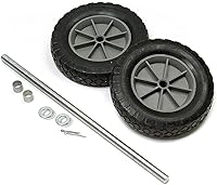 Vista 1 de Kit de rueda de goma para carretilla de carga de 8" moldeada de repuesto Global Industrial