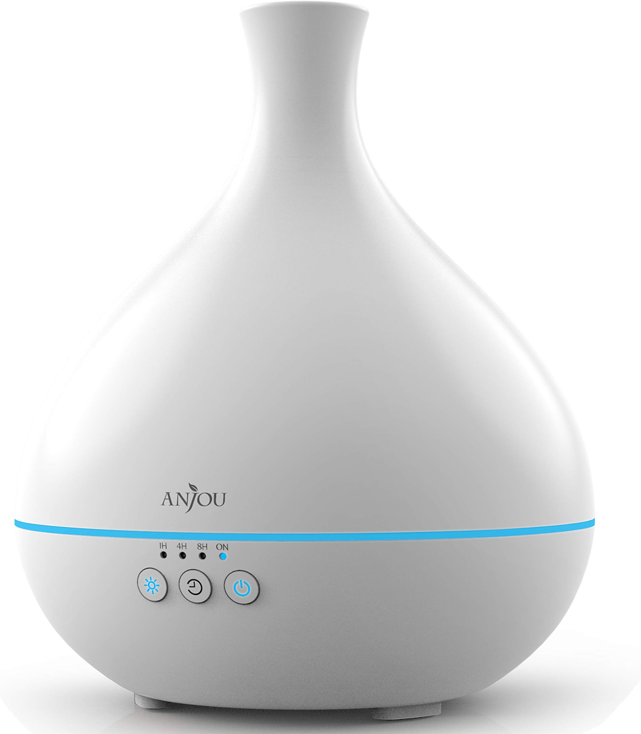 Essential Oil Diffuser, One Fill for 15hrs Consistent Scent & Aromatherapy, Anjou 500ml Wood Grain Cool Mist Humidifier, World's First Diffuser with Patented Oil Flow System for Home & Office