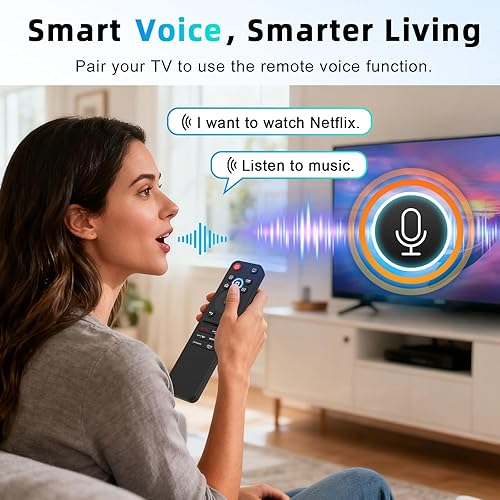 Miniatura 4 de Repuesto para LG MR25GA Magic Remote, compatible con televisores LG 2019-2025, incluye AI, puntero y voz Alexa, para televisores inteligentes, para