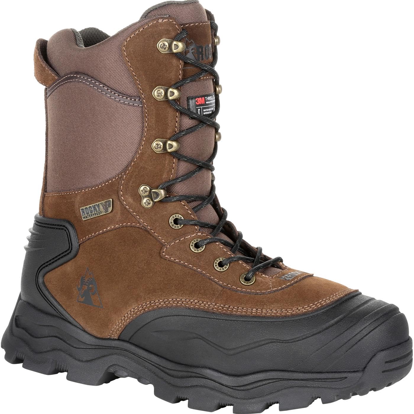 ROCKY Multi-Trax 800G Insulated Waterproof Outdoor Boot, Brown, Size 9.5(W)