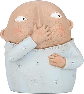 Holding Nose Bathroom Statue Holding Nose Sculpture Bathroom Decor Humorous Kitschy Vulgar Figurine for Laundries