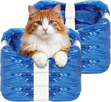 6 Pack Cat Litter Refills Bag, Nappy Bin Refills Bags, Smellproof Nappy-Bags, Diaper Bin Pail Disposal-bags, Diaper Pail refill-bag Compatible with Ge-nie Litter & Most diaper-pail