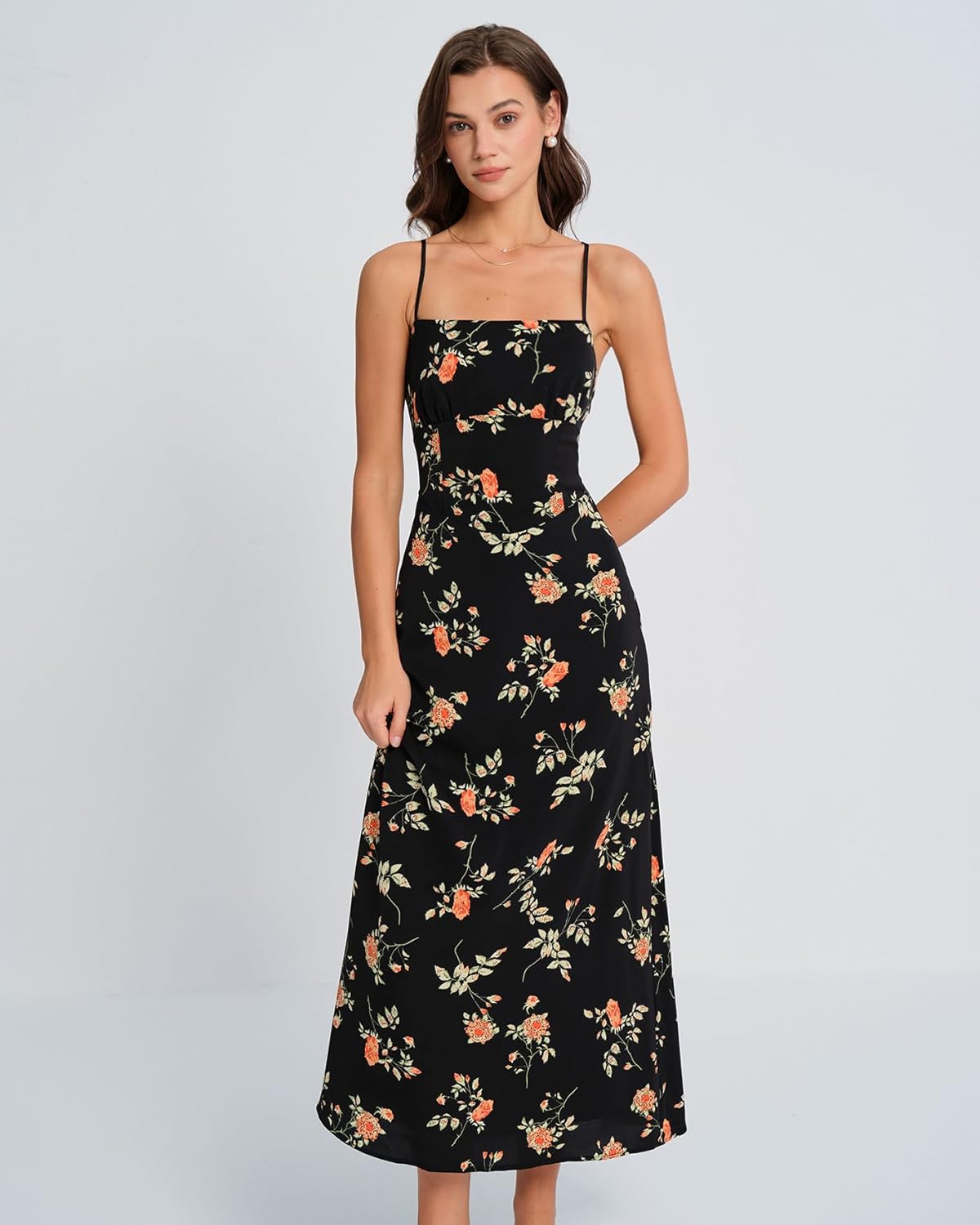 RIHOAS Navy Maxi Length Formal - Elegant Wedding Guest Bridesmaid Cocktail Gown for Christmas Garden Party Evening Fiesta - Image 5