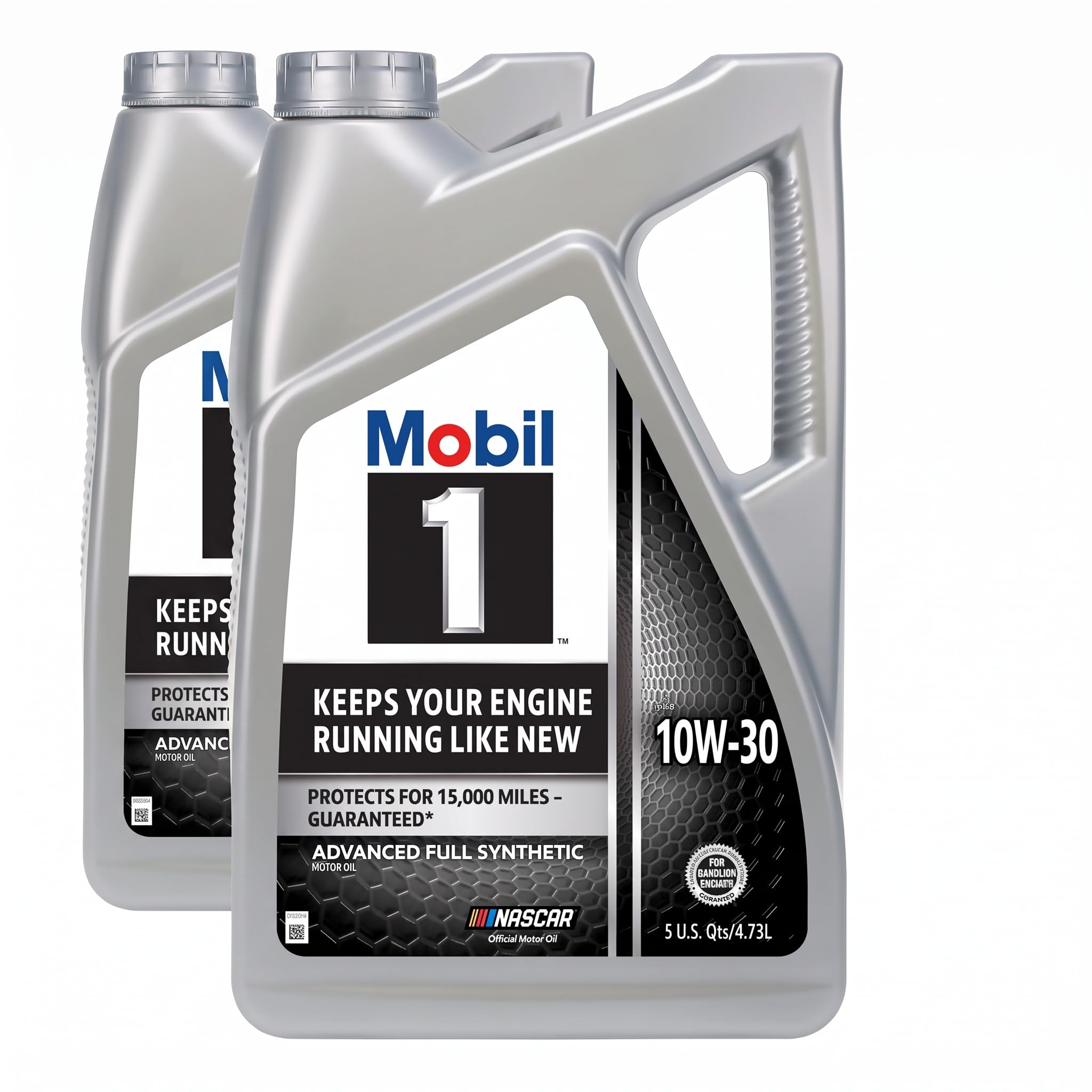 Mobil 1 Advanced Full Synthetic Motor Oil 10W-30, 5 Quart (Pack of 2)