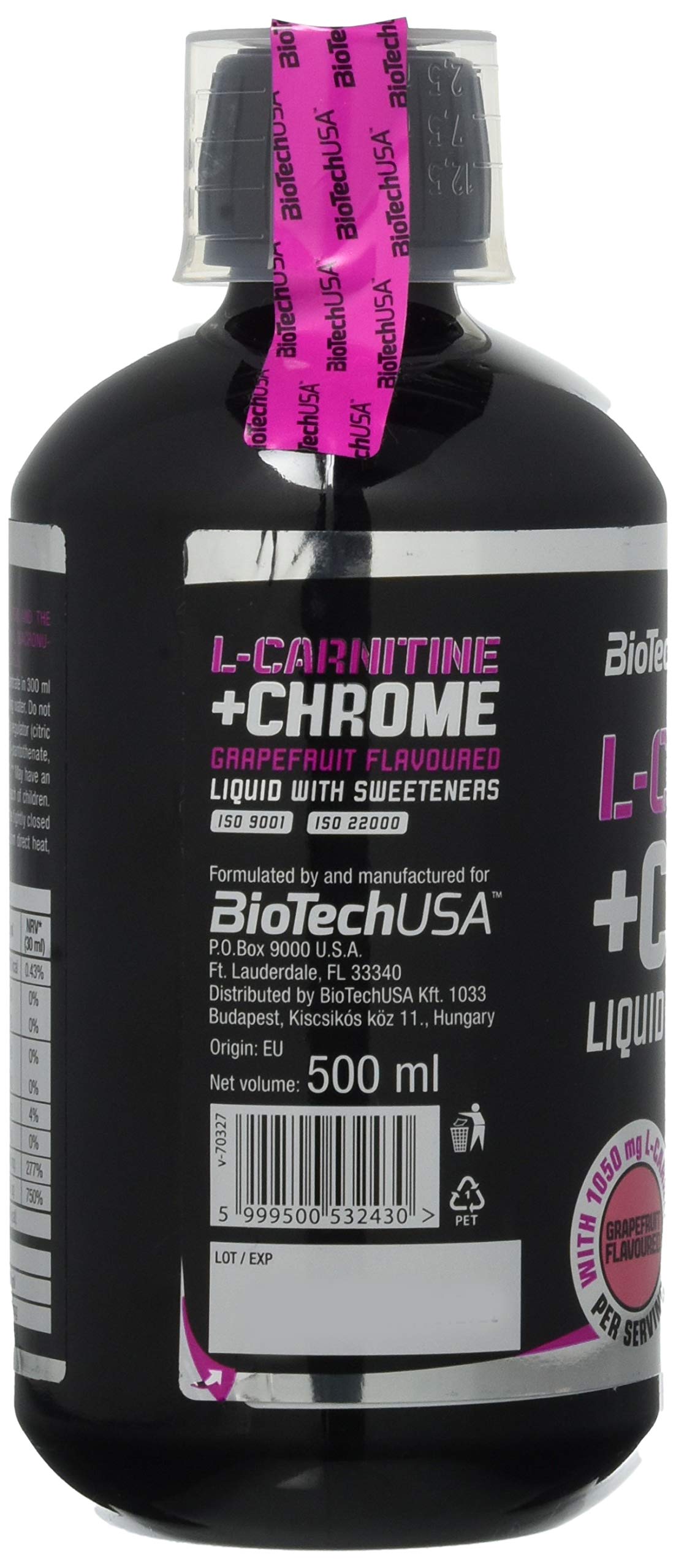 biotech usa l-carnitine + chrome Biotech L Carnitine Chrome Grapefrui 500ml
