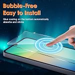 HAOFILM [4 Pack] Tempered Glass Screen Protector Compatible for Samsung Galaxy A06, A06S, Easy-Install, Touch Sensitive, Bubble Free