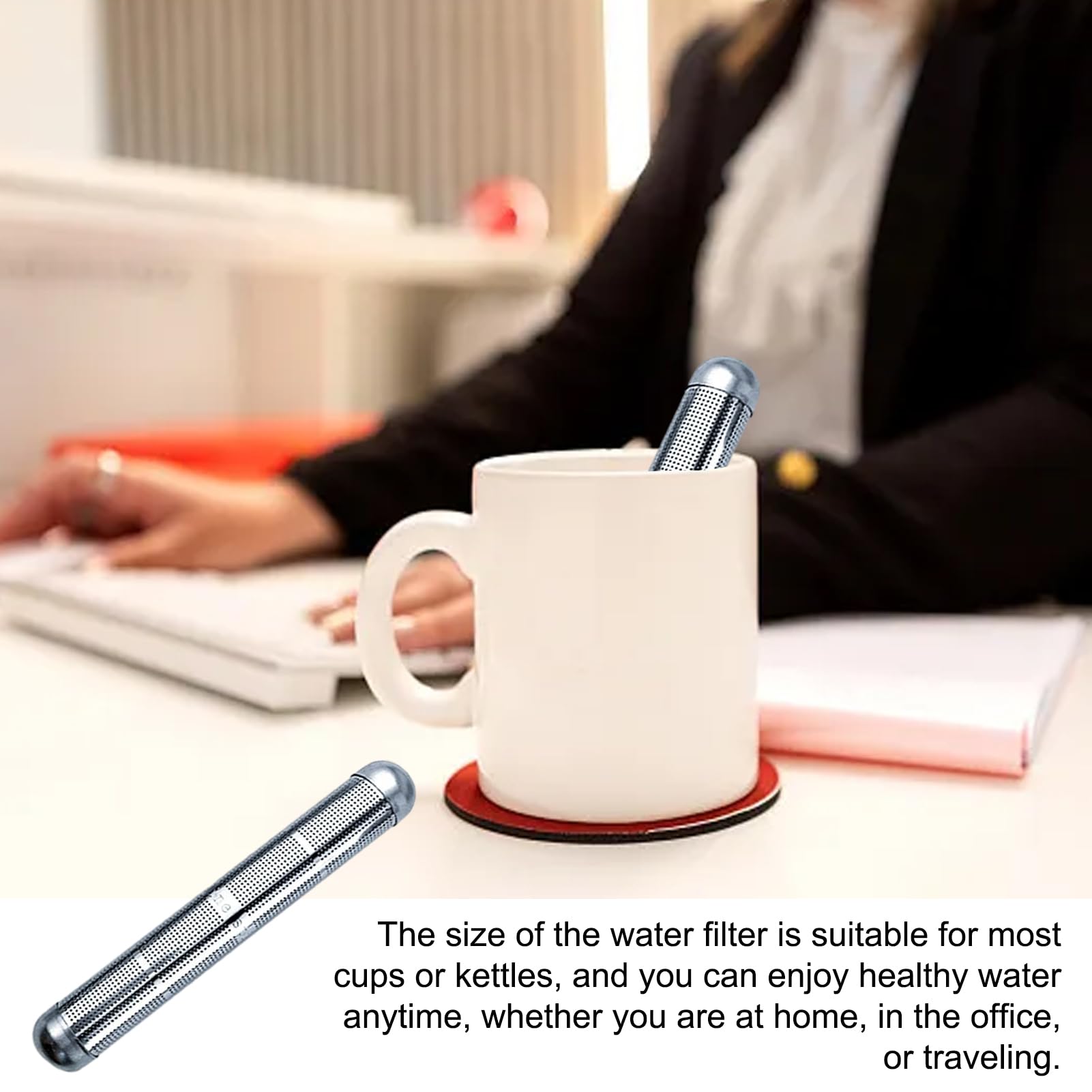 kaarr Stick Acqua Alcalina, Ionizzatore Portatile per Acqua, Bastoncino per Acqua All'Idrogeno, Filtro a Idrogeno Portatile, Purificatore d'Acqua Durevole, Bastoncino per Acqua PH Efficace