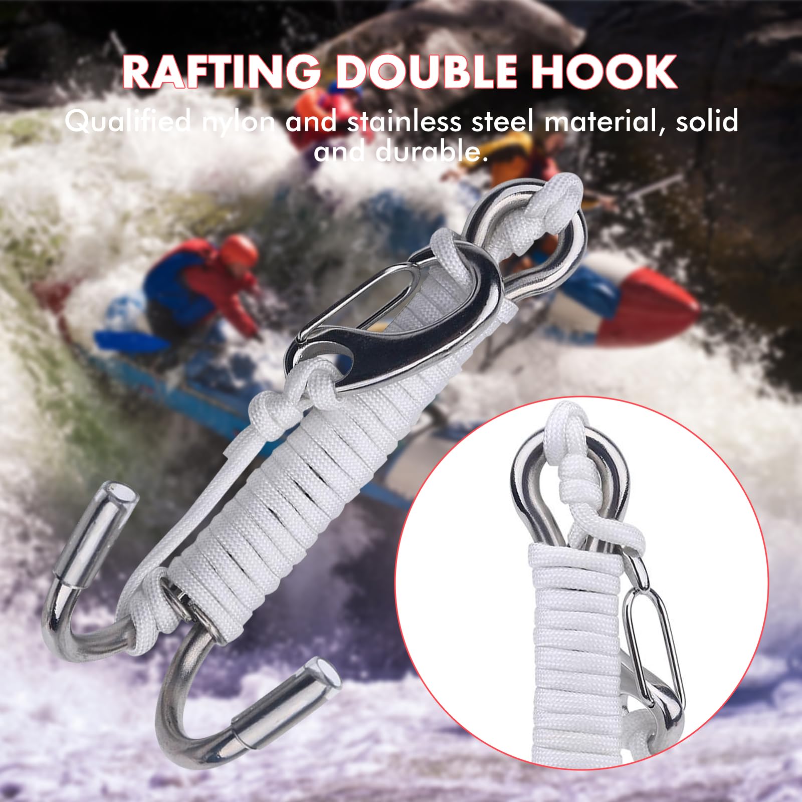 Crochet De Plongée, Keep Diving En Acier Inoxydable à Double Extrémité, Boucle De Plongée (90 Mm