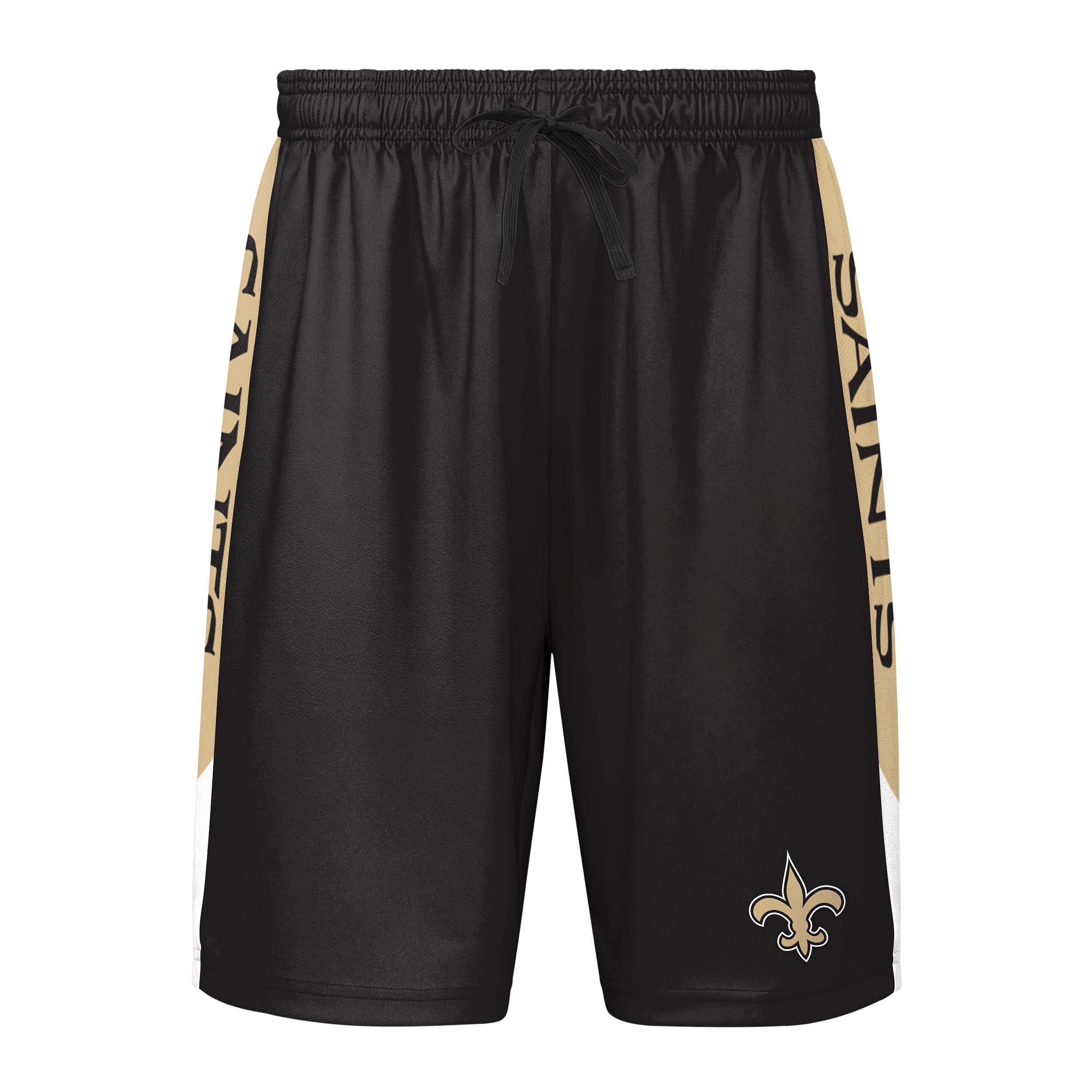 FOCO Men's NFL Side Stripe Training Short, New Orleans Saints, XX-Large