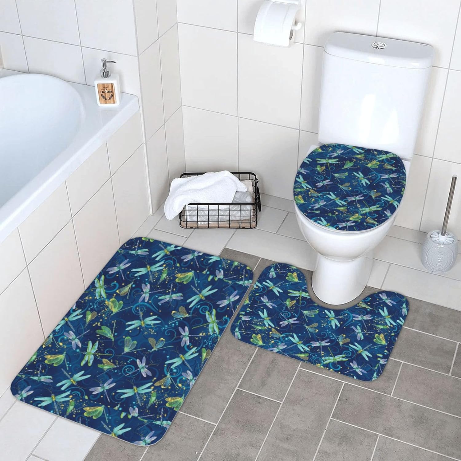 3 Pieces Dragonfly Bathroom Toilet Seat Set sold by Understandable ...