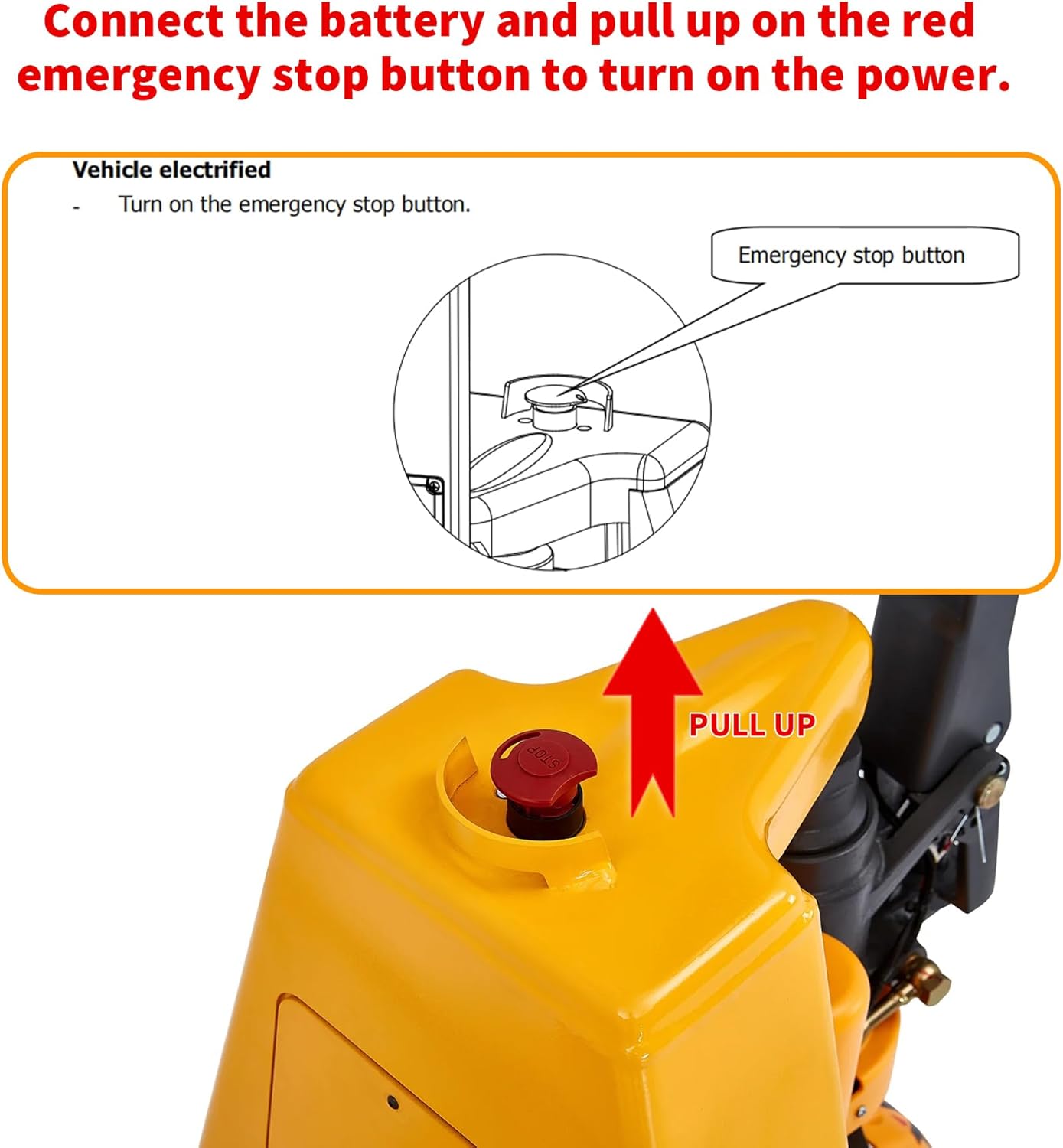 APOLLOLIFT Electric Pallet Jack Powered Lithium Battery Classic Pallet Truck 3300Lbs Capacity 48" x27" Fork Length Multi-Function Handle