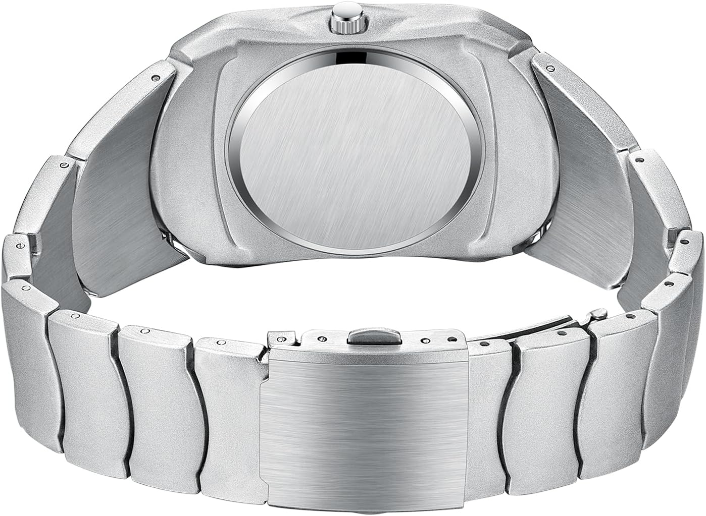 PINTIME Fashion Mens Unique Watches Slim Sleek Classic Stainless Steel Quartz Waterproof Business Wristwatches for Men Auto Date - Image 4