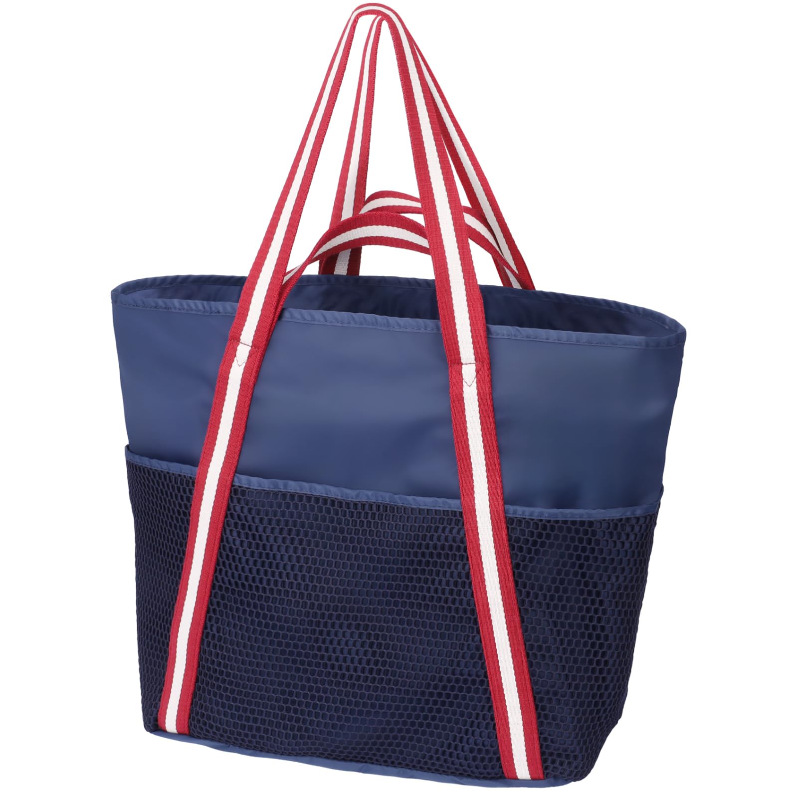 F-color Waterproof Beach Bags for Women - Machine Washable Travel Tote Bag with Zipper Cruise Swim Vacation Essentials