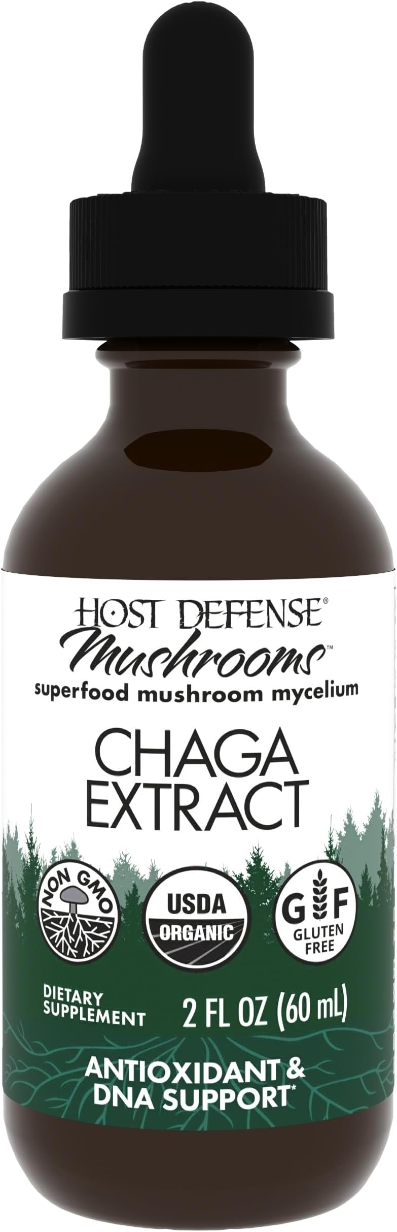 Chaga Extract - Immune System Support Supplement - Chaga Mushroom for Antioxidant Activity Support - Liquid Dietary Mushroom Supplement - 2 fl oz (60 Servings)*
