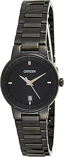 Women's EU6017-54E Black Stainless-Steel Plated Japanese Quartz Fashion Watch
