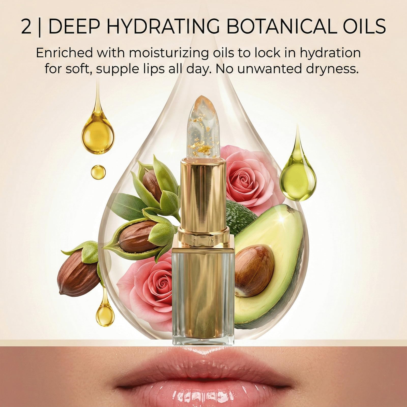 Areliaa Lipstick，areliaa signature lipstick，Clear That Changes Color with Ph, Deep Nourishment, Keeping Makeup (1PCS) - 3