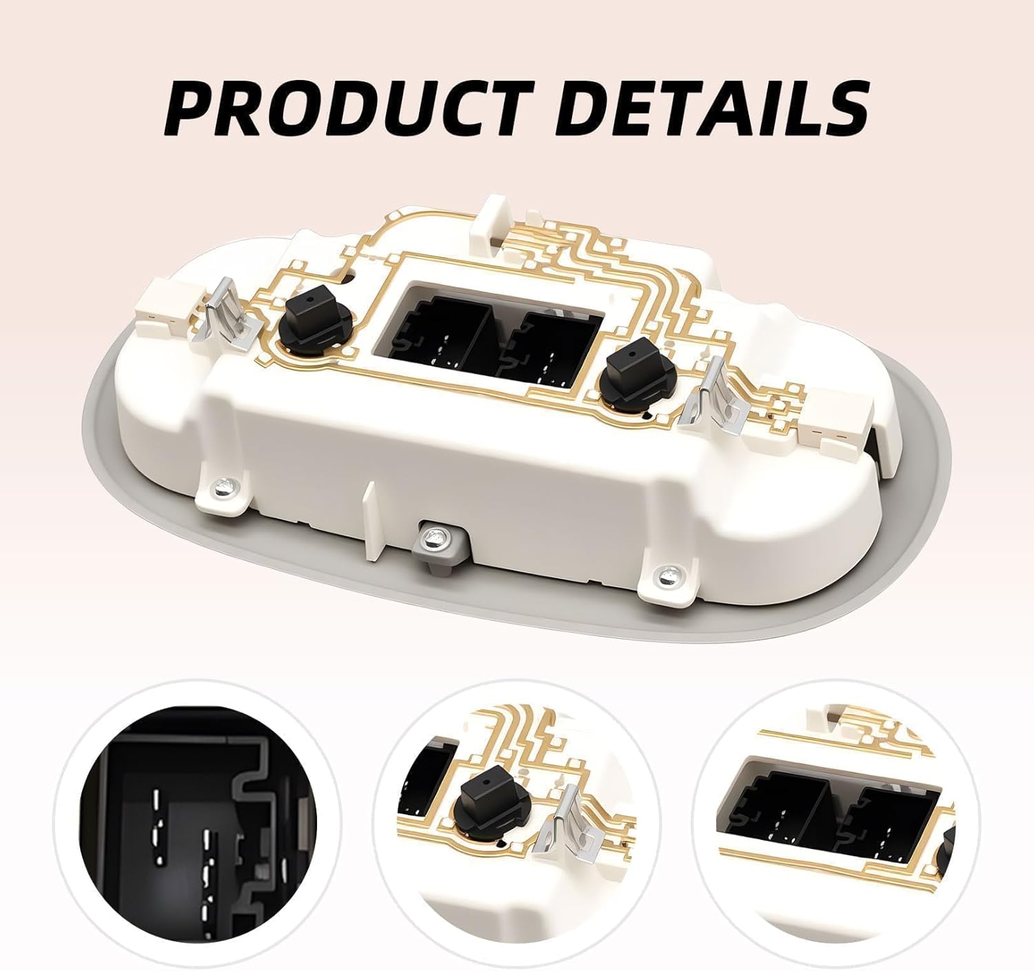 Nakkaa Gray Overhead Console Dome Map Light Lamp Compatible with F Series 150 2004-2008 Mark LT 2006-2008 7L3Z-18519A70-BA 7L3Z-18519A70-BC