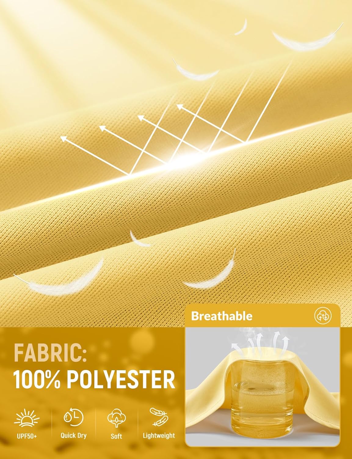 baleaf Women's Long Sleeve Sun Shirts UPF50+ UV Protection V Neck Rash Guard Lightweight Quick Dry Workout Hiking Tops - Image 7