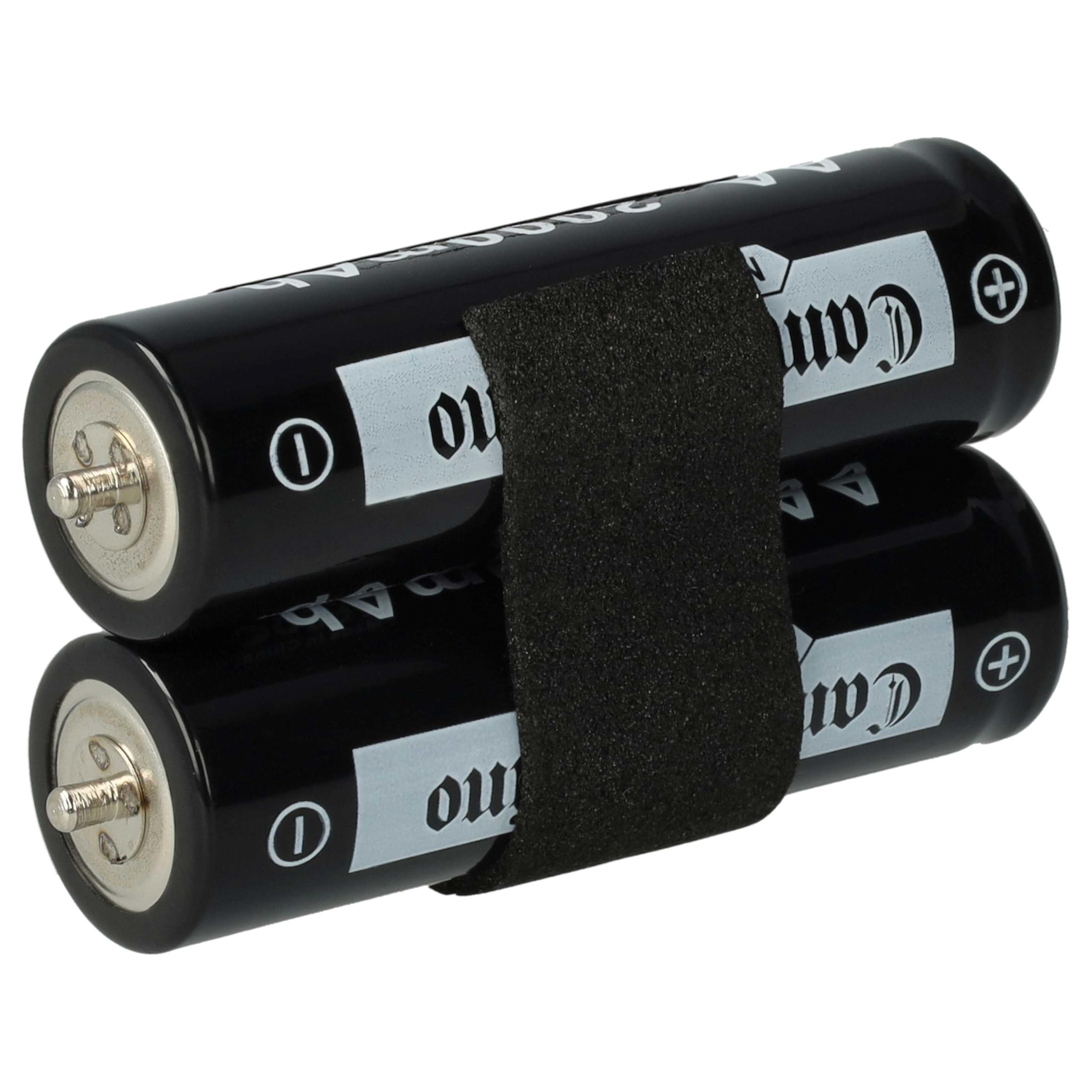 vhbw Batterie Compatible avec Panasonic ERDGP72, ER-FGP72, ER-DGP72, ERHGP72, ER1612, ERFGP72 Rasoir Tondeuse électrique (2000mAh, 1,2V, NiMH