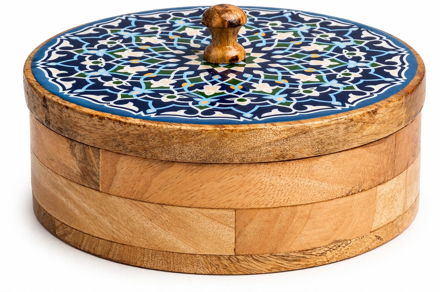 Panier à tortilla en bois avec couvercle pour vos soirées tacos et repas en famille