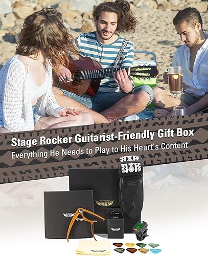 Miniatura 2 de Guitar Accessories Gift Box for Acoustic and Electric Guitars, 5-in-1 Essential Gift