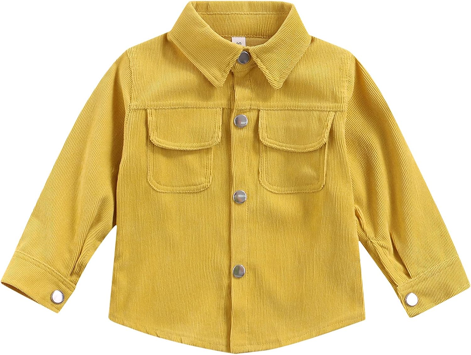 Toddler Baby Boy Girl Shirts Fall Winter Corduroy Jacket Kids Button Down Shirt Solid Color Tops