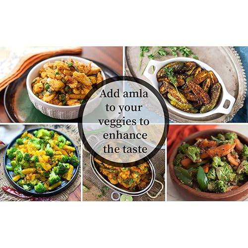 Miniatura 5 de Yauvanya Grosella espinosa india en polvo (Amla  Amlaki  Emblica Officinalis) - 2 x 3.53 oz  Sin gluten  Vegano  Sin semillas, solo pulpa  Rico en
