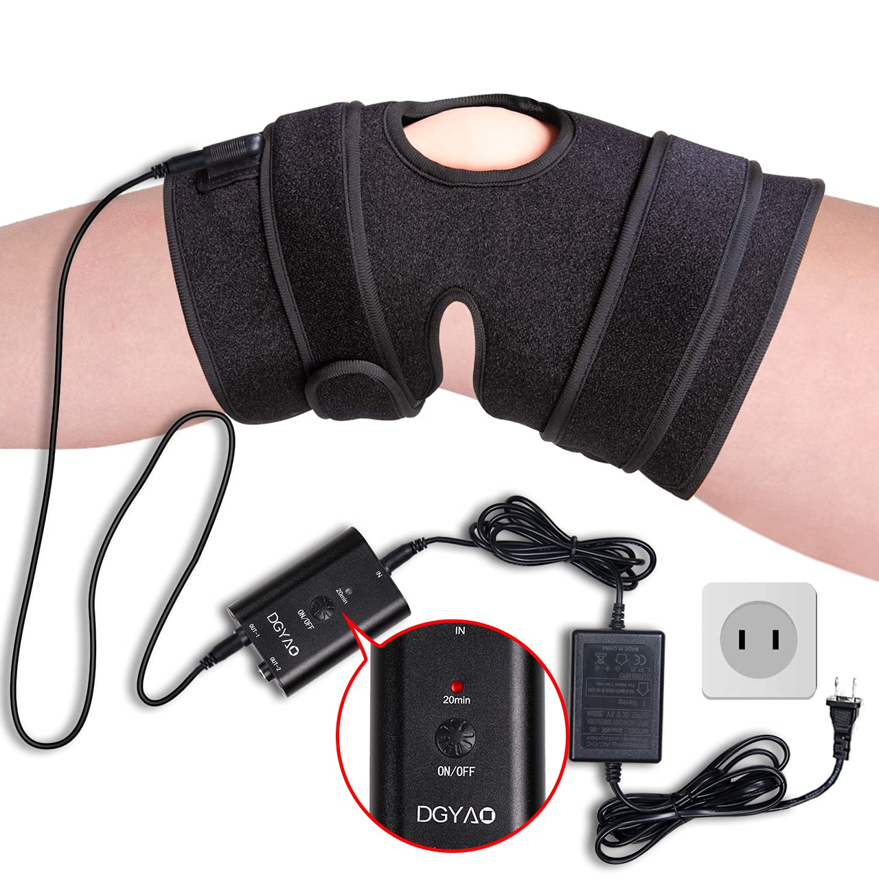 Red Light Therapy Device for Joint Pain Relief, 880nm Infrared Light Therapy Wearable Adjustable Wrap for Knee Elbow, Home Use Led Light Therapy Pads - Image 6