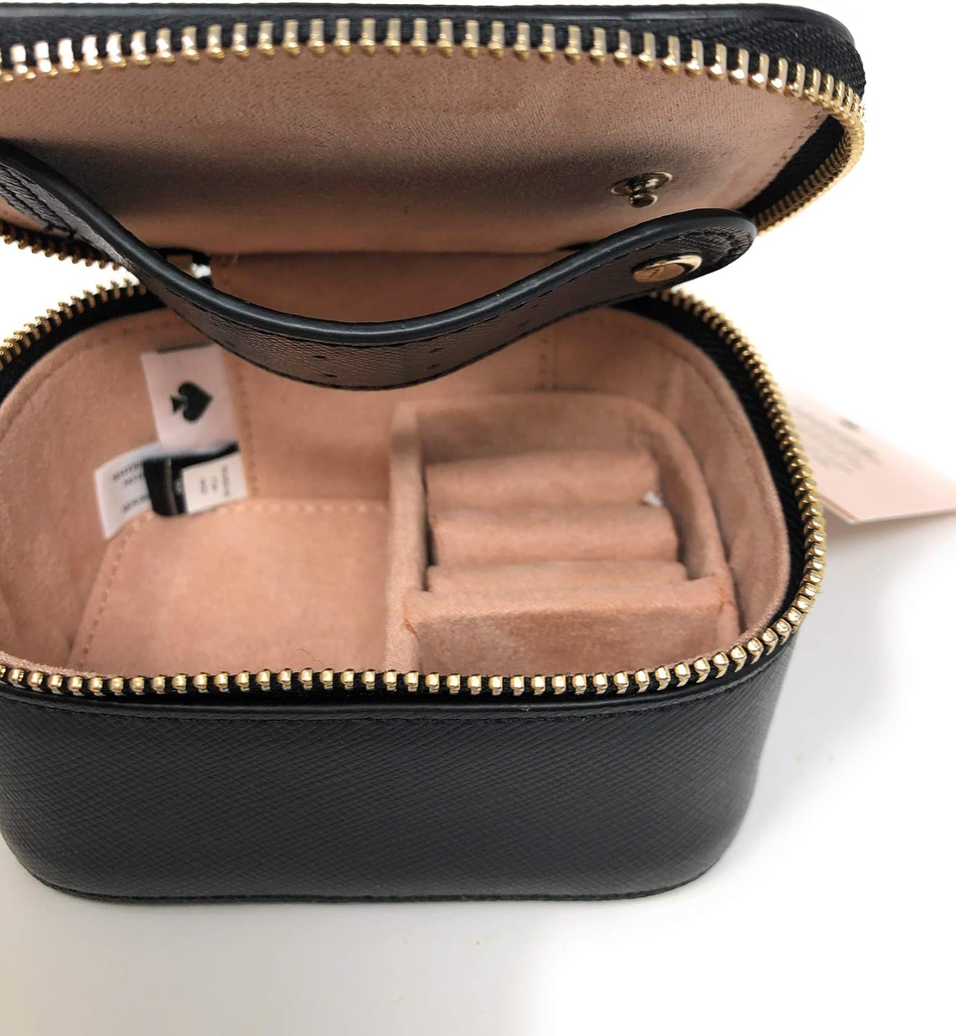 Kate Spade New York Jewelry Holder Travel Box Black Saffiano Leather : Clothing, Shoes & Jewelry