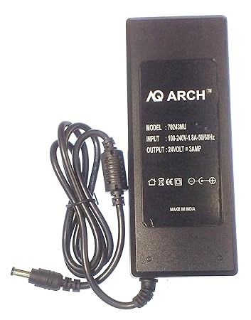 24 Volt 3 AMP Power Adapter Compatible for Barcode Printers, Printers, Amplifiers,LCD/LED TV, RO Water Purifier,Electronics Instruments Etc.
