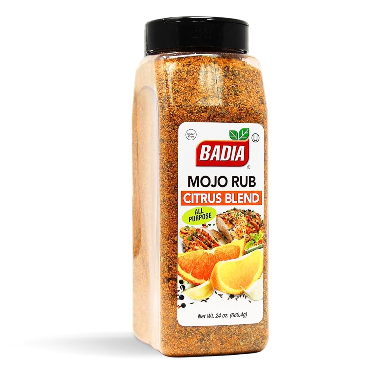 Badia Mojo Rub Citrus Blend, 24 oz – Zesty Citrus All-Purpose Grill Rub, Lemon Lime Spices (Pack of 2)