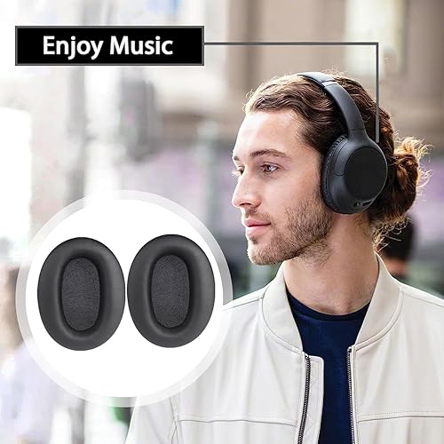 Miniatura 6 de WH-CH710N - Almohadillas de repuesto para auriculares Sony WH-CH700N, WH-CH710N, WH-CH720N, WH-CH720N, almohadillas para los oídos con cuero