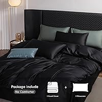 Vista 30 de MooMee Queen Duvet Cover Set, 100% Extra Long Staple Cotton 600 Thread Count Sateen Silky Soft Breathable Durable Luxury Hotel Quality Bedding Set