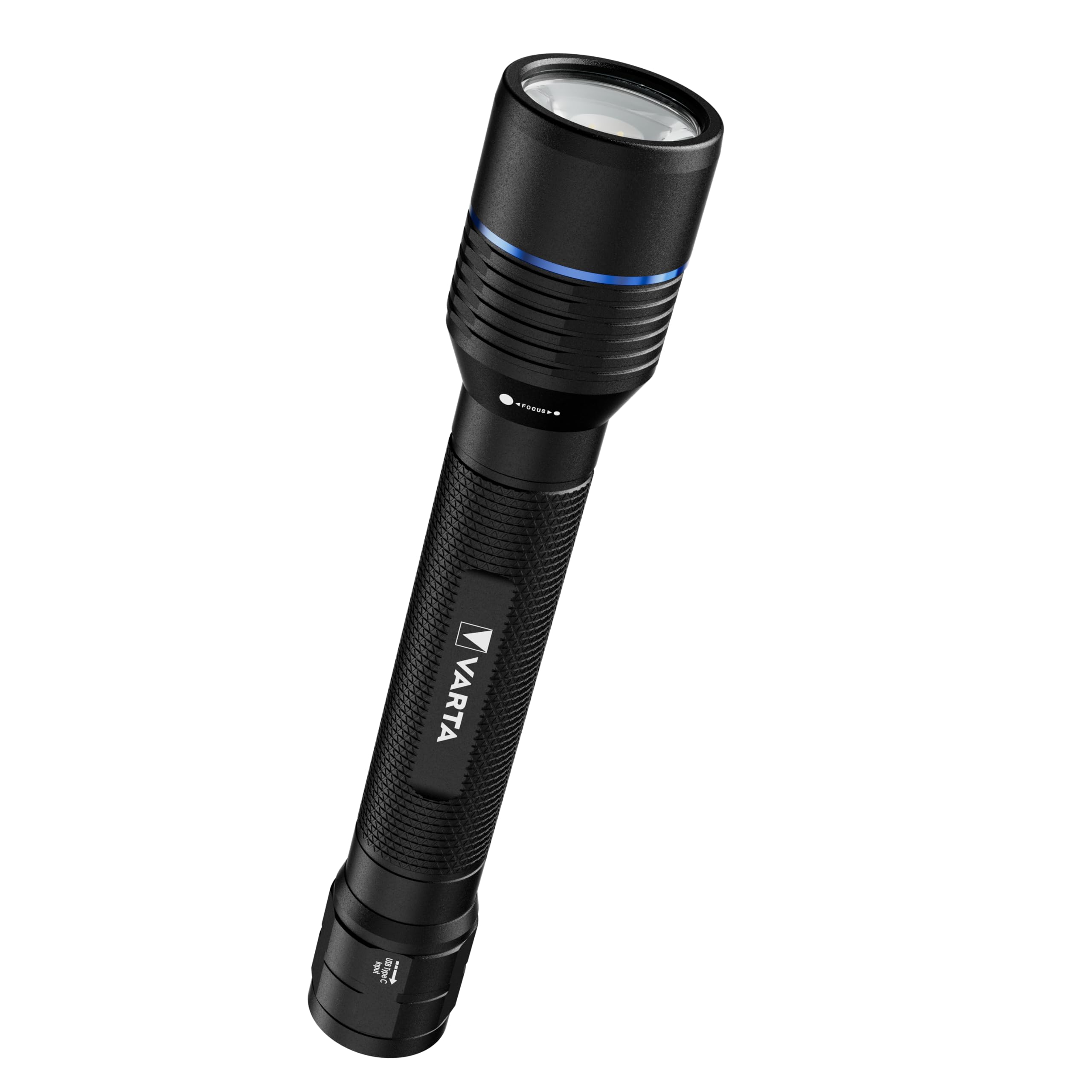 VARTA Latarka LED, Night Cutter Pro F40R, adowalna, z funkcją powerbanku, do użytku na zewnątrz i w domu, 2000 lm, wodoodporna IP67, aluminium lotnicze, precyzyjna regulacja ostrości, w tym smycz