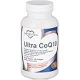 CardioTabs Ultra CoQ10 Coenzyme Supplement for Cardio Health, 150 mg of CoQ10 - Ubiquinone - Per 2 Softgels w/Safflower Oil & Tocopherols, 6X Better Absorption for Brain & Muscle Health, 120 Softgels