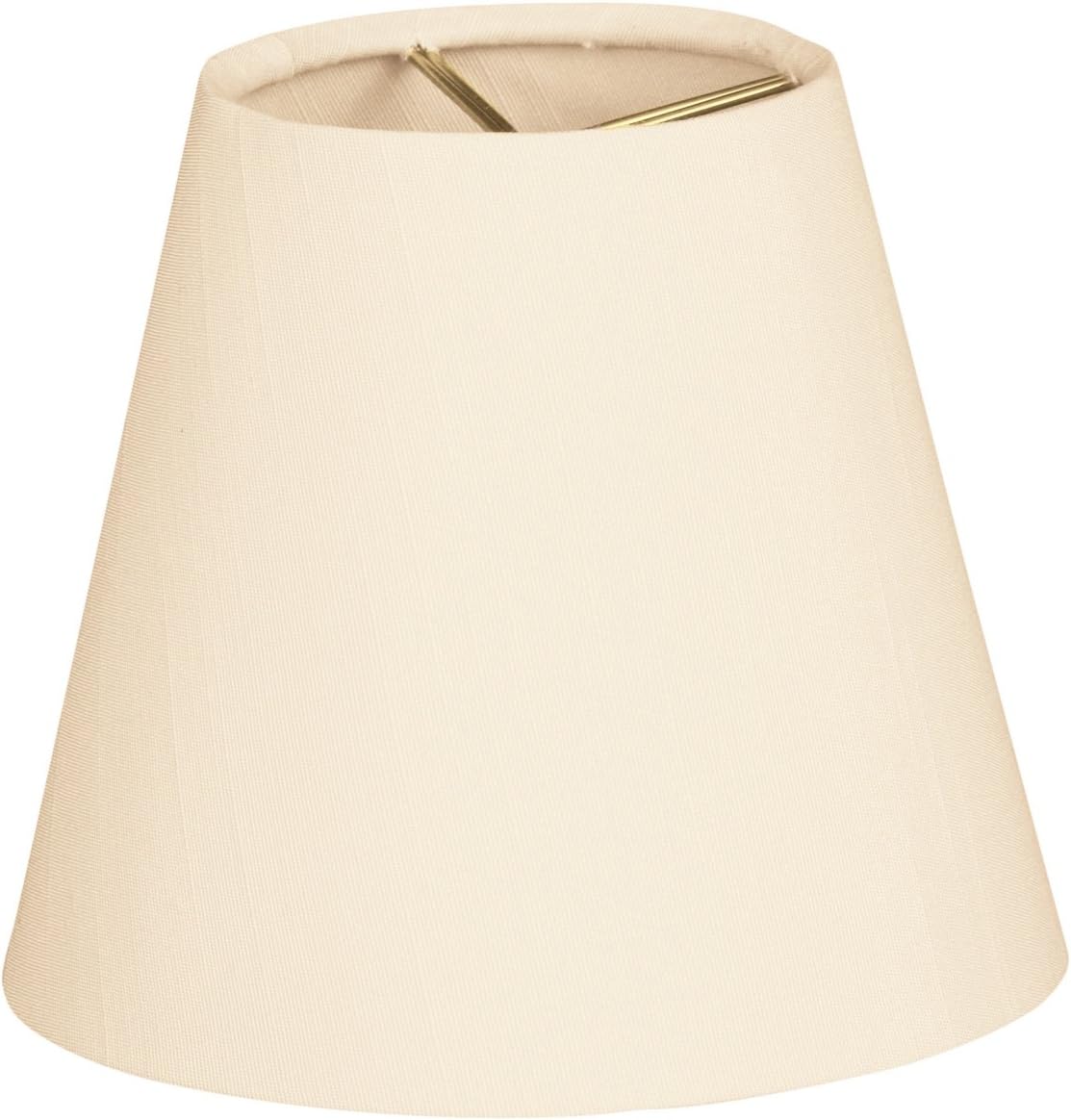 Crazy Deals Royal Designs Pleated Empire Chandelier Lamp Shade, Black with Gold, 2 x 3.5 x 3.5, Set of 6, CS-902-6EG-6