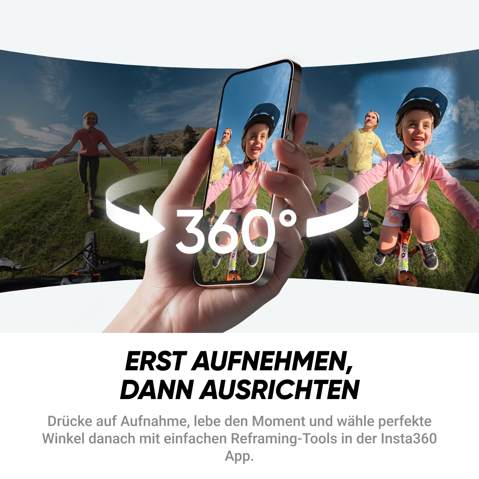 Insta360 X4 Air Starter-Bundle 8K 360°-Kamera 165 g Selfie-Stick Wechsel-Linsen FlowState-Stabilisierung