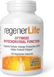 RegenerLife Capsules - Supports Cellular Energy & Combats Fatigue* - Mitochondria Support with Antioxidants - Non-GMO - 120 Capsules