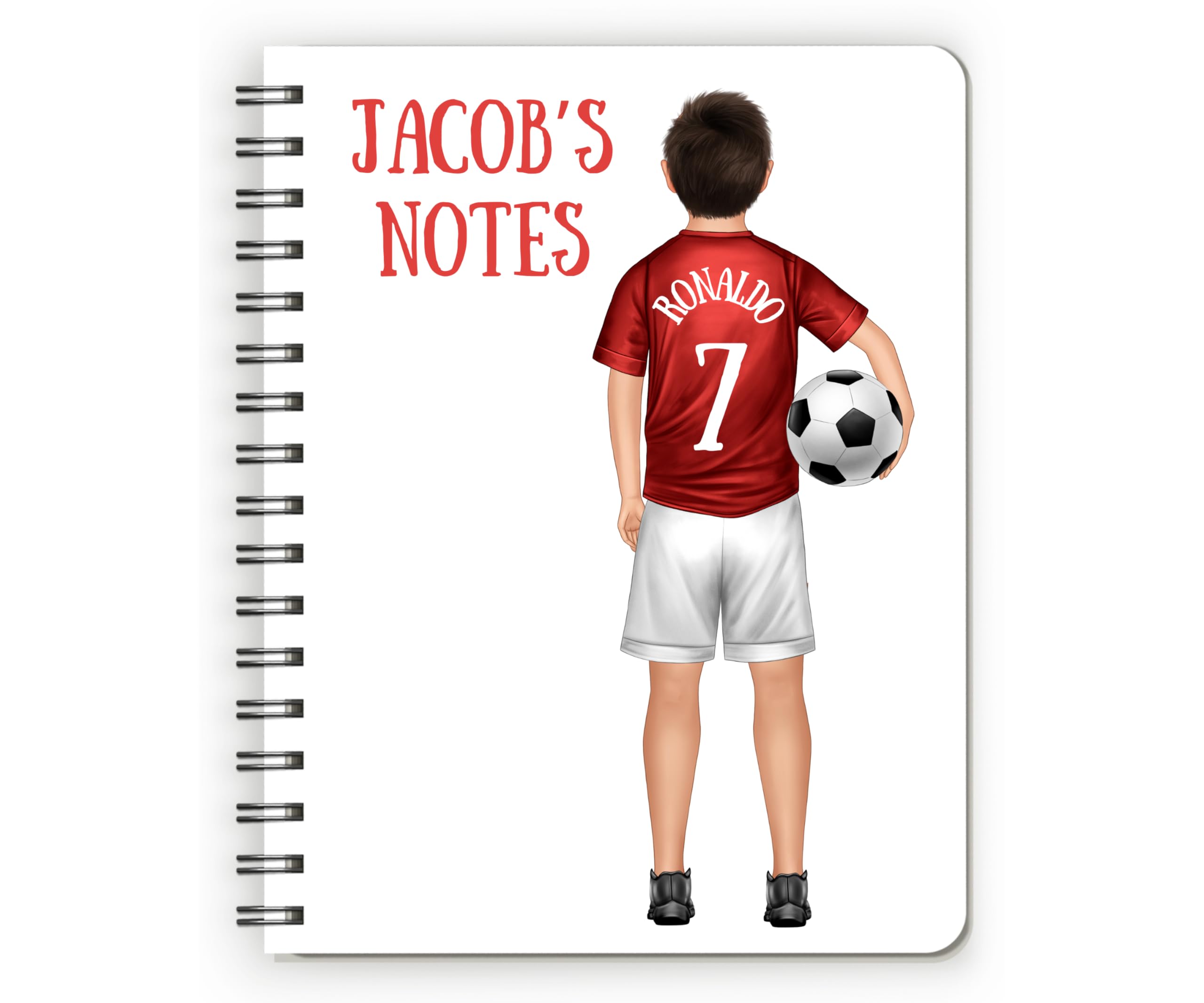 Football Gift for Boys, Football Journal for Boys, Football Notebook for Boys, Choice of Hairstyles and Footy Kits to Choose from.