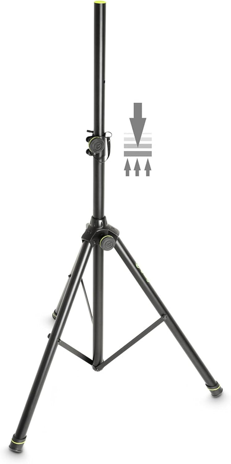 GRAVITY Pneumatic Speaker Stand, 110 lb Load - Up to 6.3 ft