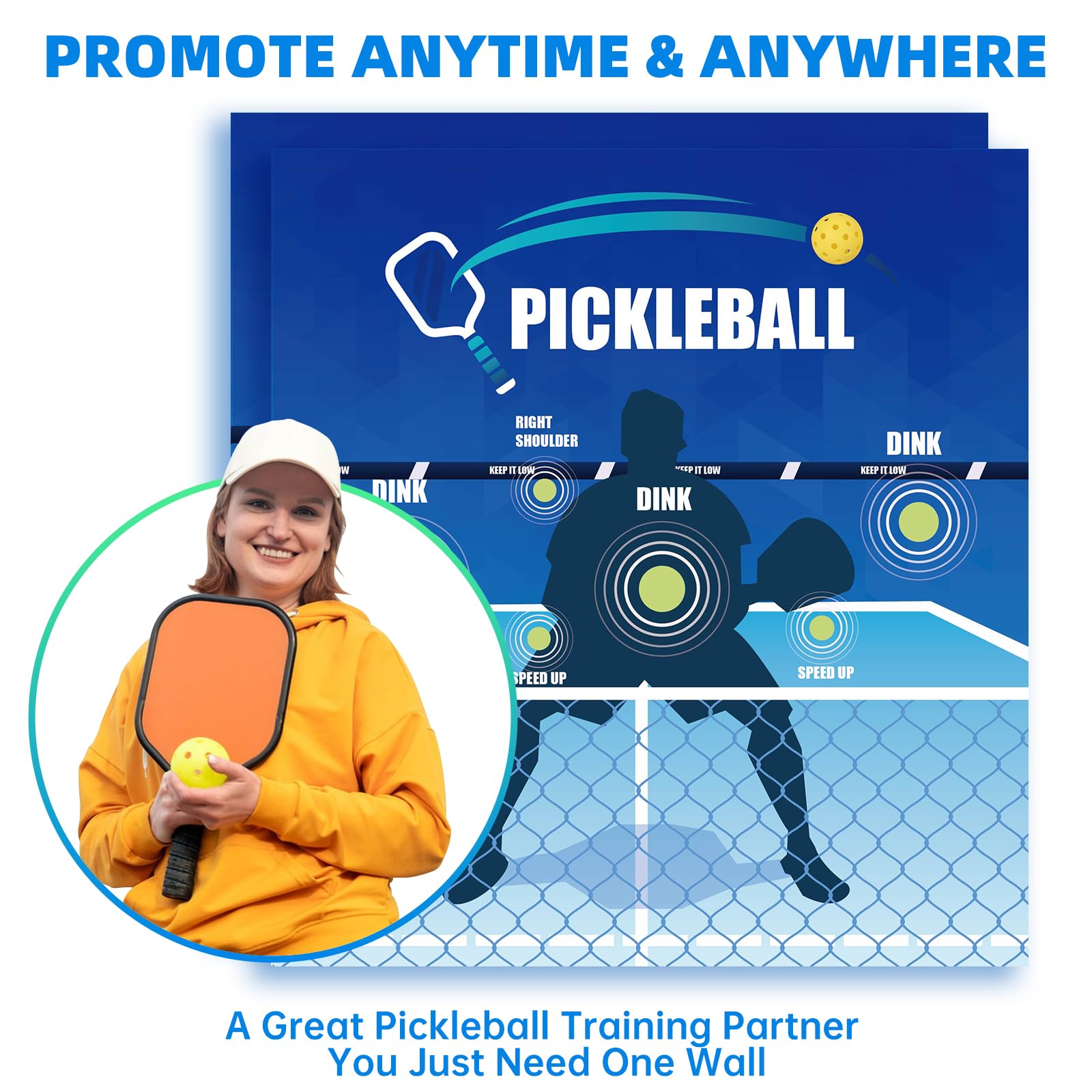 Dink Master Pickleball Practice BoardWall Pickleball