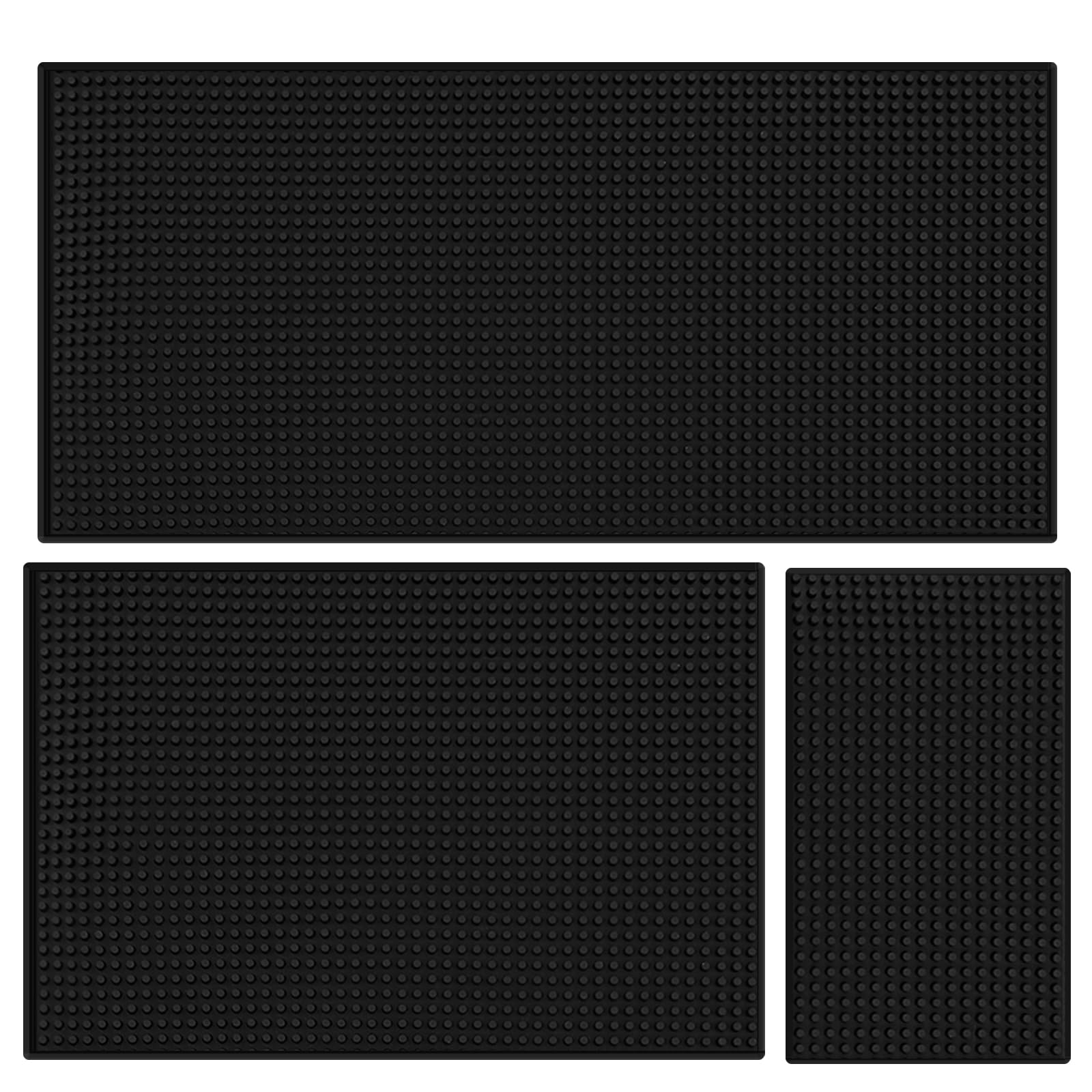 Tioncy 1 Pack Extra Large Bar Mat, 32 x 24 Inch Black Countertop Liner — Amazon image 13