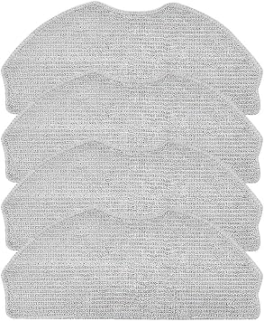 Microfiber Mop Cloth Robot Vacuum Cleaner Replacement Parts For ROPVACNIC S1 / For Tipdiy G90 / For Betboyles V75S / For VIPSUN Z14 Pack